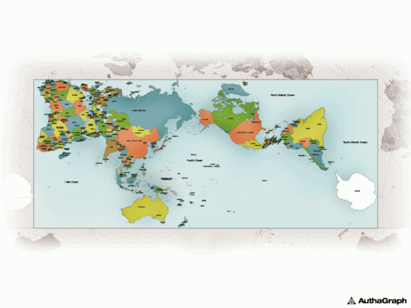 True To Scale World Map - United States Map