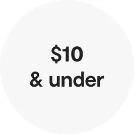 $10 & under