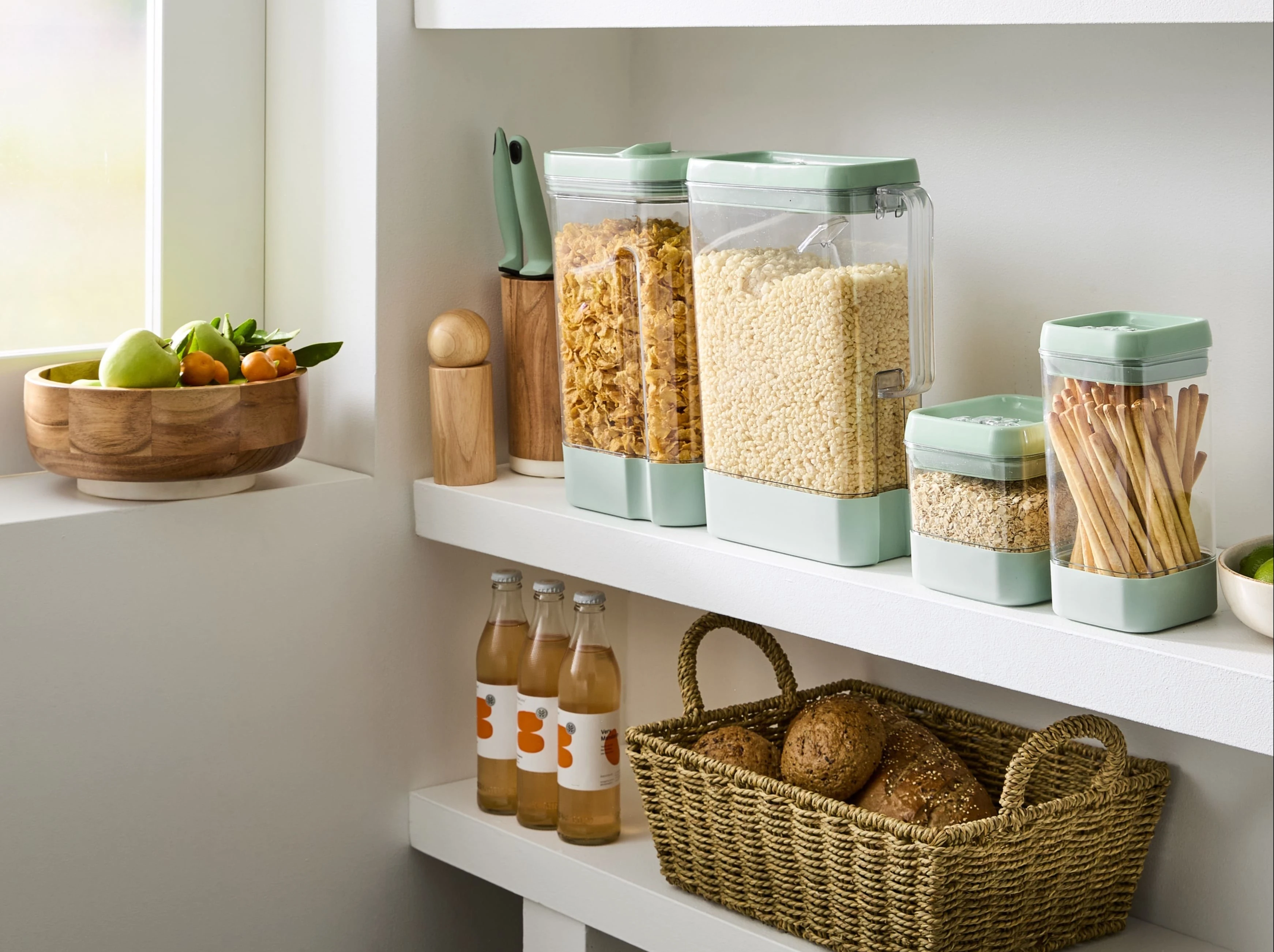 Clear pantry food storage