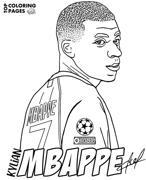 Printable Kylian Mbappe Coloring Pages Jozefblythe | My XXX Hot Girl