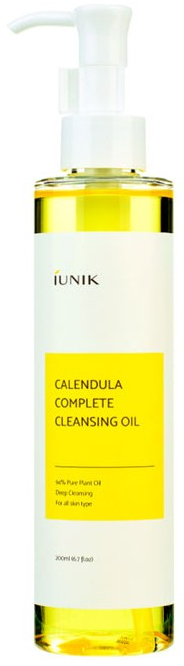 Olio struccante idrofilo lenitivo con calendula - IUNIK Calendula Complete Cleansing Oil