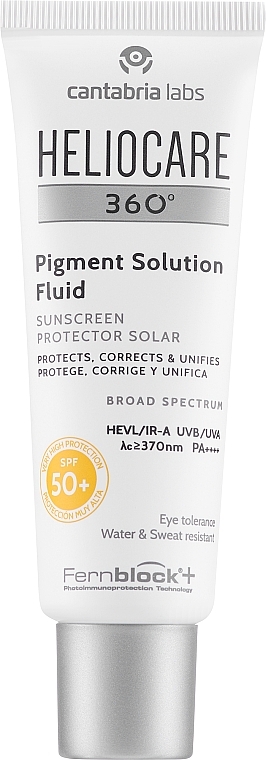 Fluido viso solare antipigmentazione - Cantabria Labs Heliocare 360 Pigment Solution Fluid Spf50+