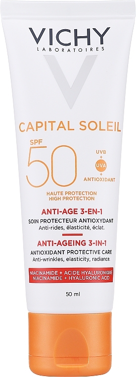 Crema solare viso - Vichy Ideal Soleil Anti-Agening Care SPF50