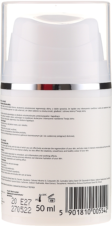 Crema rigenerante a base di olio di canapa APIS Professional Cannabis Home Care Soothing And Regenerating Cream