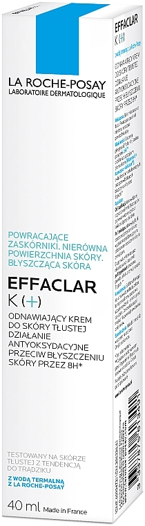 Trattamento rigenerante per la cura della pelle mista e grassa La Roche-Posay Effaclar K+