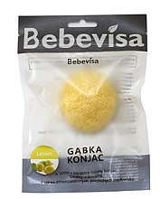 Spugna konjac "Limone" Bebevisa Konjac Sponge