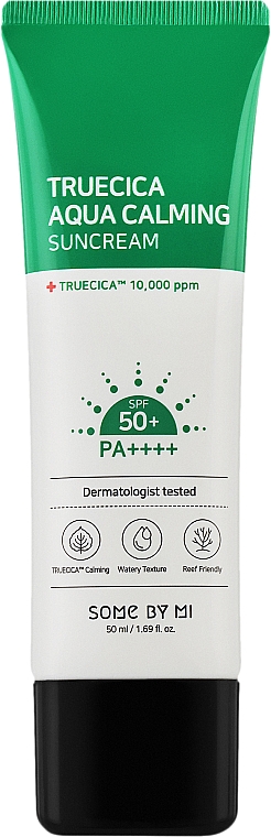 Crema solare lenitiva per viso - Some By Mi Truecica Aqua Calming Suncream 50PA++++