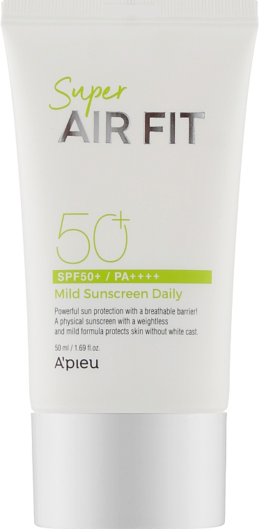 Crema solare - A'Pieu Super Air Fit Mild Sunscreen Daily SPF50+ PA++++