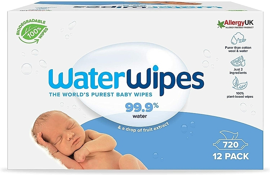 Salviette umidificate per neonati, 720 pz. - WaterWipes Baby Wipes