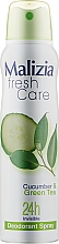 Antitraspirante "Cetriolo e Tè verde" Malizia Fresh Care Deodorant Spray Cucumber & Green Tea