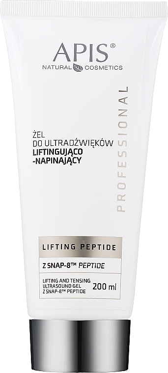 Gel rassodante peptidico ad ultrasuoni per la pelle - APIS Professional Lifting Peptide Lifting & Tightening Ultrasound Gel With SNAP-8 Peptide