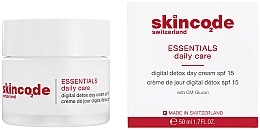 Ansiktskräm för dagtid Skincode Essentials Digital Detox Day Cream SPF15