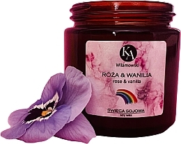 Doftande sojaljus 'Ros och vanilj' KaWilamowski Rose & Vanilla