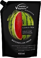 Vattenmelon Glycerin Flytande Tvål Vkusnyye Sekrety Energy of Vitamins (doypack)