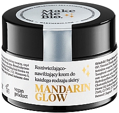 Ljusande och fuktgivande ansiktskräm Make Me Bio Mandarin Glow