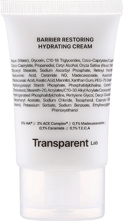 Fuktgivande ansiktskräm - Transparent Lab Barrier Restoring Hydrating Cream