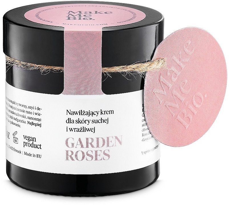 Fuktgivande ansiktskräm för torr och känslig hud - Make Me BIO Garden Roses