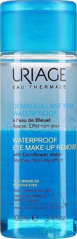 Uriage Waterproof Eye Make-Up Remover Borttagning för Vattenfast Makeup