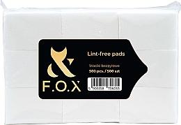 Luddfria våtservetter, 4x6 cm, vit F.O.X Lint-Free Pads