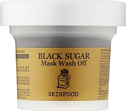 Svart Sockermask som Tvättas Av Skinfood Black Sugar Mask Wash Off