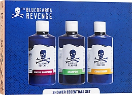 Set 'Återställning av Styrka. Hårräddning The Bluebeards Revenge Shower & Styling Set (shov/gel/300ml + shm/300ml + cond/300ml)