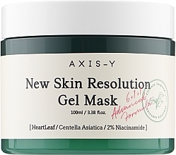 Tvättbar gelmask Axis-Y New Skin Resolution Gel Mask