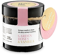 Fuktgivande ansiktskräm för torr och känslig hud Make Me Bio Garden Roses & Vanilla Cream