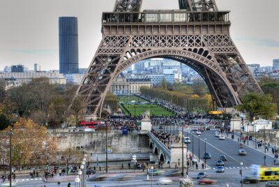 Architektur von Paris im Winter