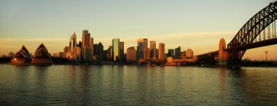 Bild Australien Sydney Skyline in abgetönten Farben