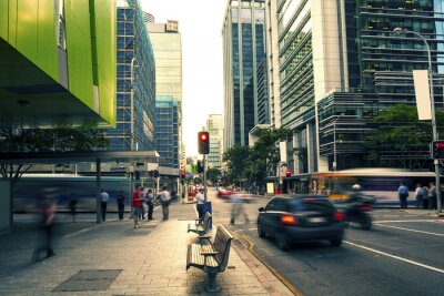 Bild Belebte Straße in der australischen Stadt