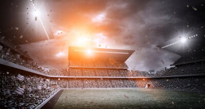 Bild Beleuchtetes Fußballstadion