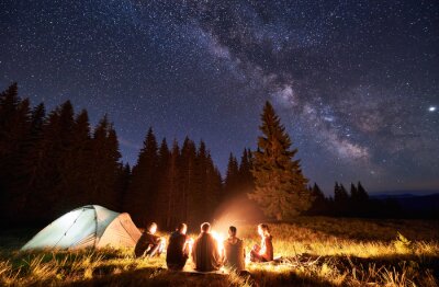 Bild Camping im Sommer in den Bergen