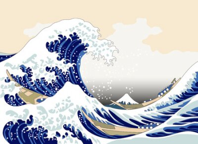 Bild Hokusai Welle