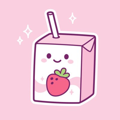 Bild Kawaii strawberry milk