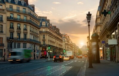 Bild Laterne auf der Straße von Paris