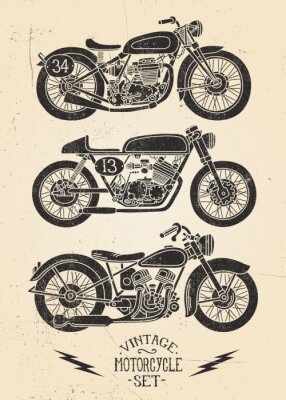 Bild Motorradsatz Vintage