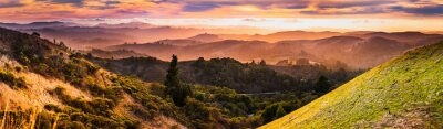 Bild Natur Panorama bei Sonnenuntergang