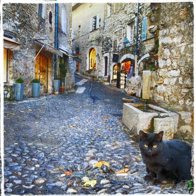 Retro-Gasse in der Provence