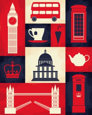 Retro London Poster