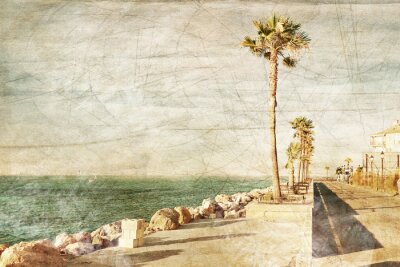 Bild Retro spanische Promenade