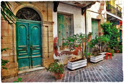 Stille Gasse auf Kreta