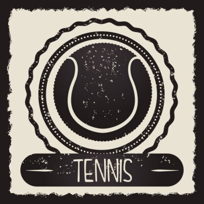 Bild Tennis Tennisball auf Poster