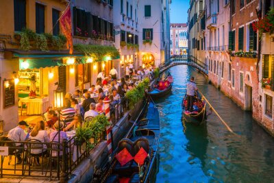 Bild Venedig-Kanal bei Nacht