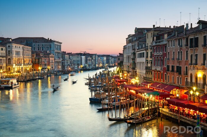 Fototapete Abendszenerie von venedig