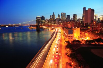 Belebte Straße in New York City