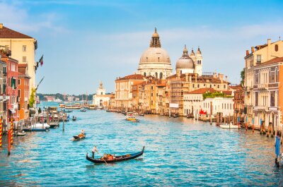 Blaue landschaft von venedig