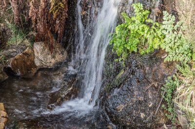 Fototapete Blick auf Wasserfall