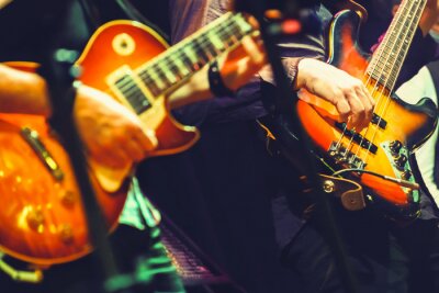 Fototapete Gitarren beim Rockkonzert