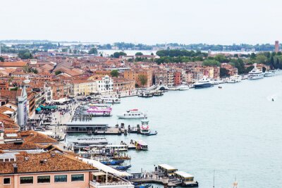 Fototapete Italienische hafenlandschaft