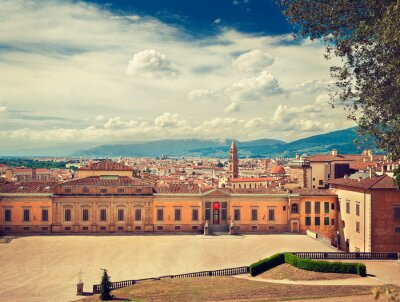 Fototapete Landschaft mit Park in Florenz